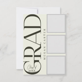 Personalised Modern Class of 2025 Graduation Card