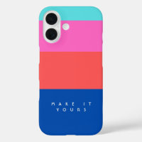 Personalised Modern Colour Block Pattern