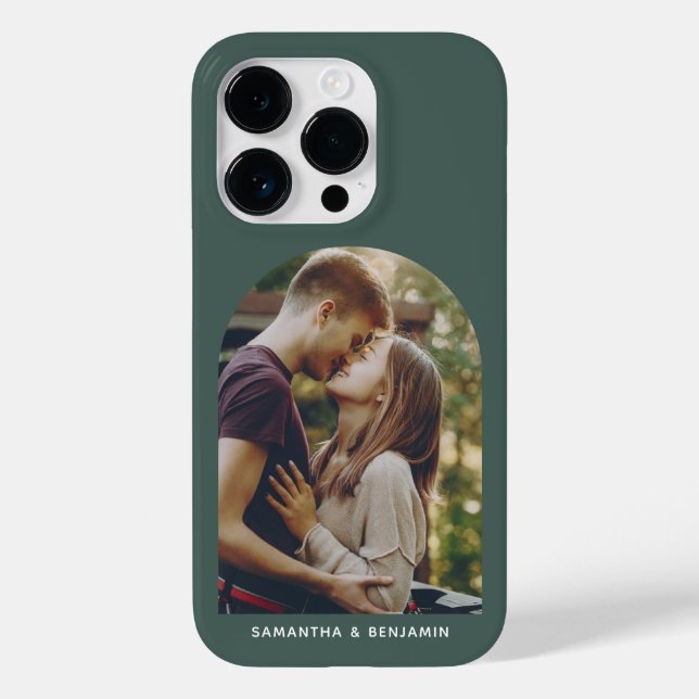 Personalised Modern Couples Photo Keepsake Case-Mate iPhone Case (Back)