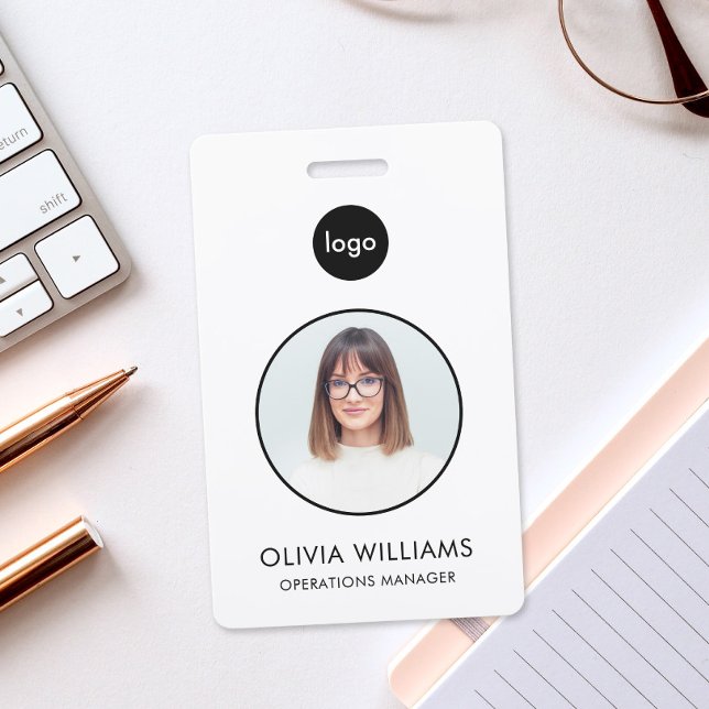 Personalised Modern Custom Employee Photo ID Badge (Creator Uploaded)