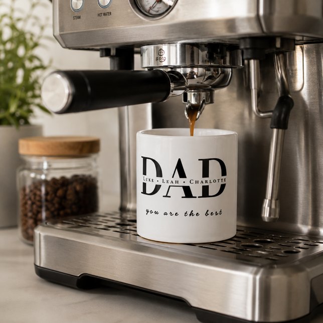 Personalised Modern DAD Espresso Mug (Creator Uploaded)