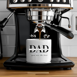 Personalised Modern DAD Espresso Mug