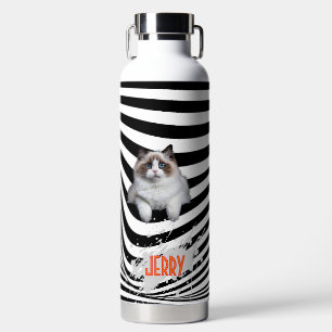 Personalised Modern Design Pet Lover Water Bottle