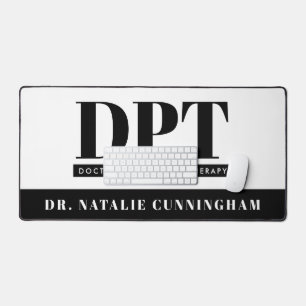 Personalised Modern DPT Doctor of Physical Therapy Desk Mat