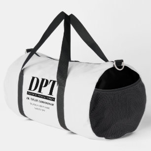 Personalised Modern DPT Doctor of Physical Therapy Duffle Bag