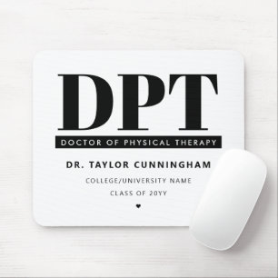 Personalised Modern DPT Doctor of Physical Therapy Mouse Pad