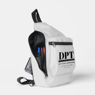 Personalised Modern DPT Doctor of Physical Therapy Sling Bag