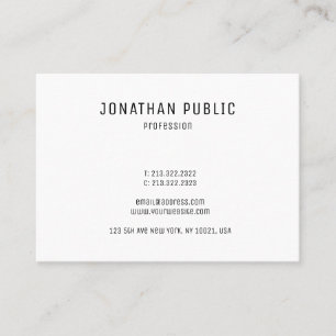 Personalised Modern Elegant Minimalistic Template Business Card