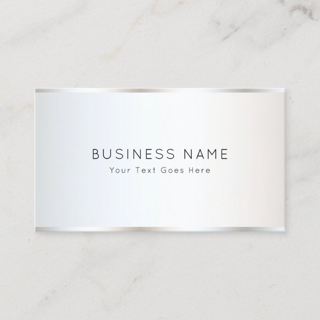 Personalised Modern Elegant Plain Template Best Business Card (Front)