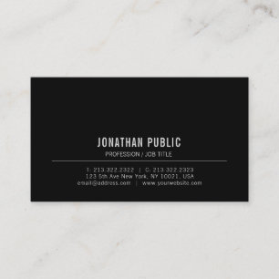 Personalised Modern Elegant Professional Template Business Card