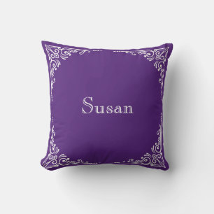 Personalised Modern Elegant Typography Name Cushion