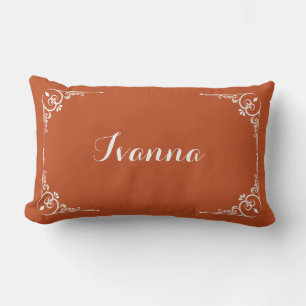 Personalised Modern Elegant Typography Name Lumbar Cushion