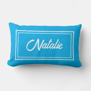 Personalised Modern Elegant Typography Name  Lumbar Cushion