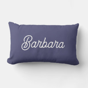 Personalised Modern Elegant Typography Name  Lumbar Cushion