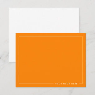 Personalised Modern Flat Note Card