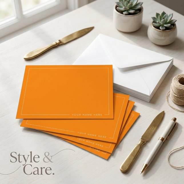 Personalised Modern Flat Note Card (Personalized Modern Flat Note Card)