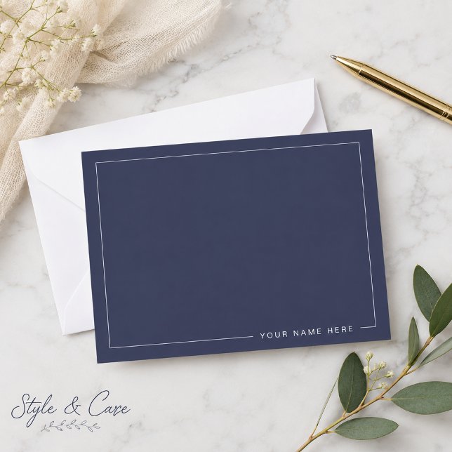 Personalised Modern Flat Note Card (Personalized Modern Flat Note Card)