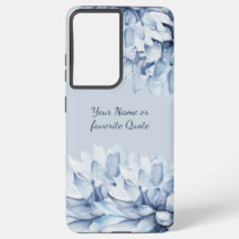 Personalised Modern Floral Dusty Blue