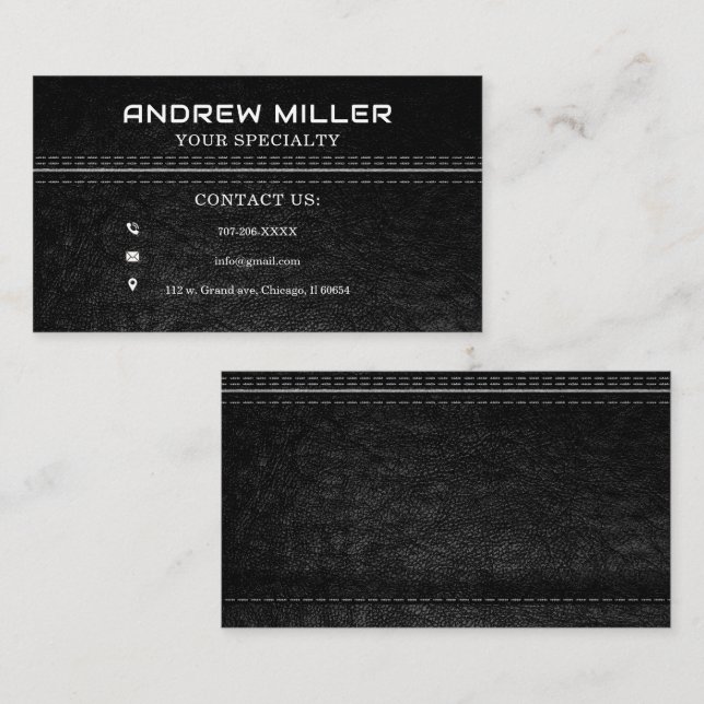 Personalised  Modern Founder Business Card Ideas (Front/Back)
