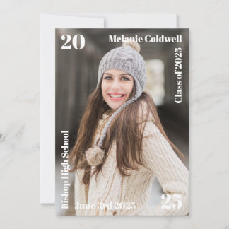 Personalised Modern Graduation Announcement