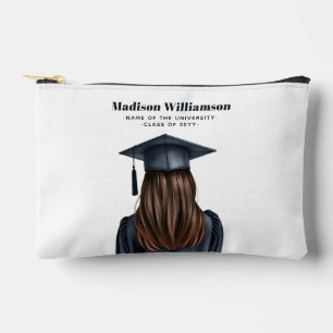 Personalised Modern Graduation Female Graduate Accessory Pouch