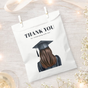 Personalised Modern Graduation Female Graduate Favour Bags