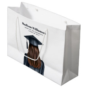 Personalised Modern Graduation Female Graduate Large Gift Bag