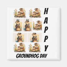 Personalised Modern Groundhog Day 9  Photo Collage