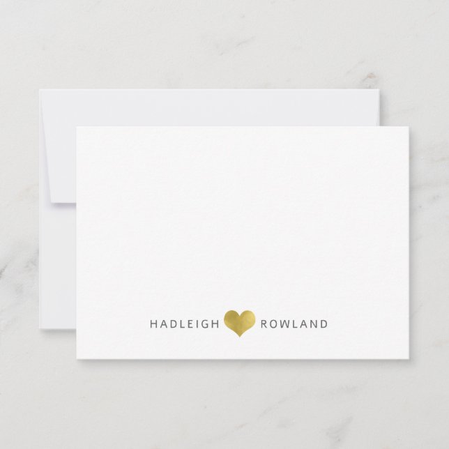 Personalised Modern Handwritten Script Name  Card (Front)