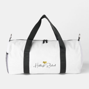 Personalised Modern Handwritten Script Name Duffle Bag