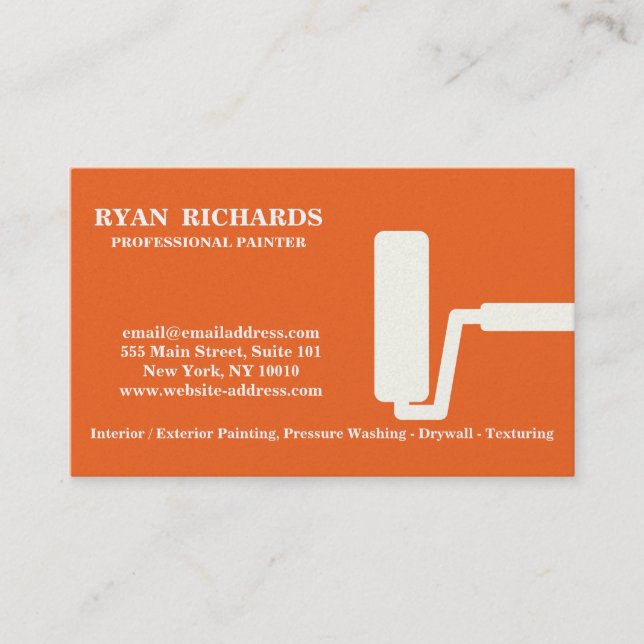 Personalised Modern House Painting Business Card (Front)