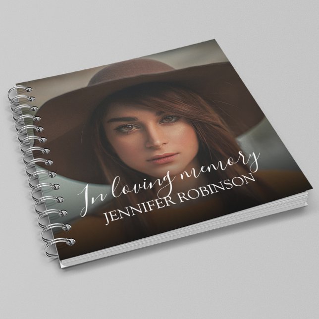 Personalised Modern In Loving memory | Memorial Notebook (Creator Uploaded)