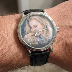 Personalised Modern In Loving memory Memorial Watch
