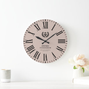 Personalised Modern Law School Graduation Large Clock