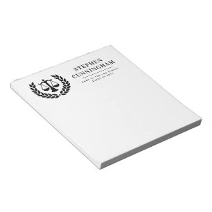 Personalised Modern Law School Graduation Notepad