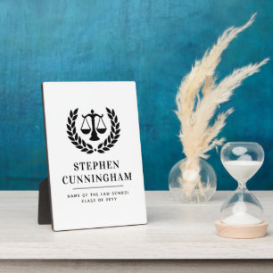 Personalised Modern Law School Graduation Plaque