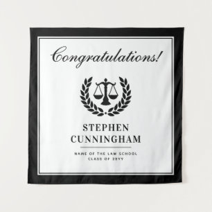 Personalised Modern Law School Graduation Tapestry