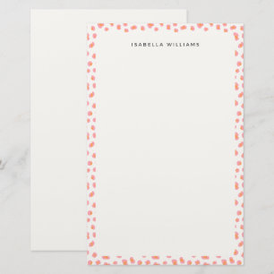 Personalised Modern Leopard Animal Print Pattern Stationery