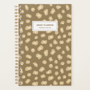 Personalised Modern Leopard Pattern Weekly Planner