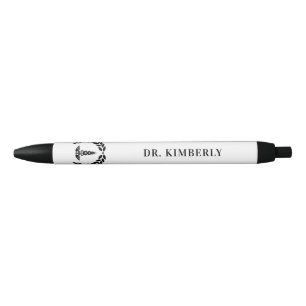Personalised Modern Medical School Graduation Black Ink Pen