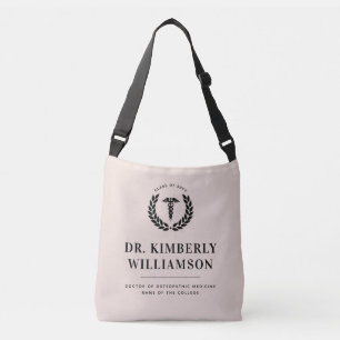 Personalised Modern Medical School Graduation Crossbody Bag