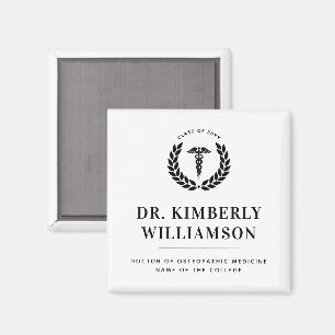 Personalised Modern Medical School Graduation Magnet