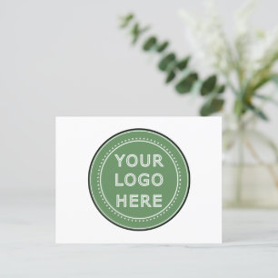 personalised Modern, Minimalist, & Elegant Holiday Postcard