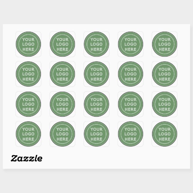 personalised Modern, Minimalist, & Elegant  Square Sticker (Sheet)