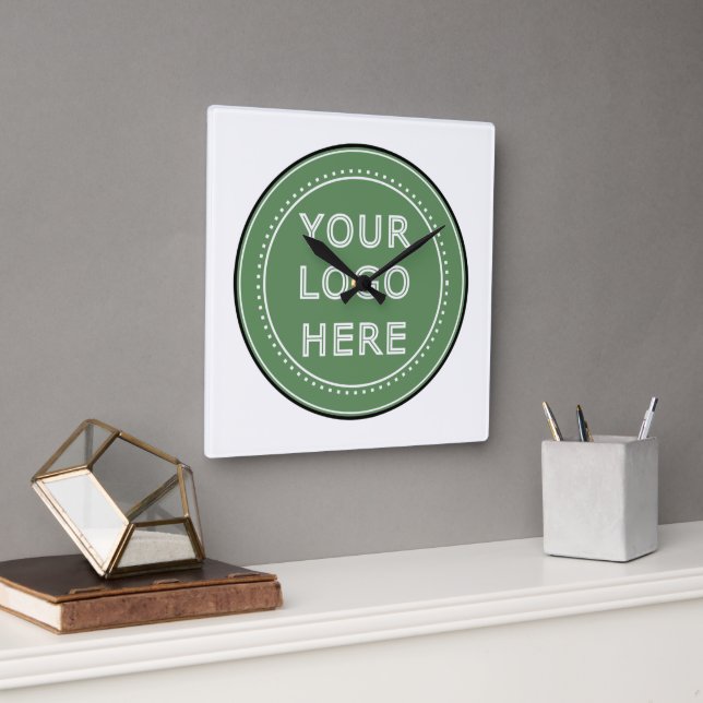 personalised Modern, Minimalist, & Elegant  Square Wall Clock (Office)