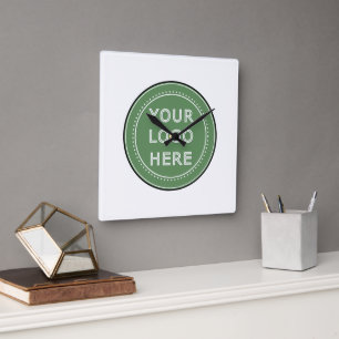 personalised Modern, Minimalist, & Elegant Square Wall Clock