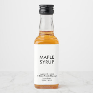 Personalised Modern Minimalist Homemade Liquor Bottle Label