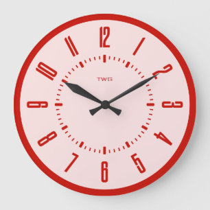 Personalised Modern Minimalist Large Clock