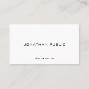 Personalised Modern Minimalist Signature Matte Business Card