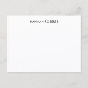 Personalised Modern Minimalist Simple Chic Card